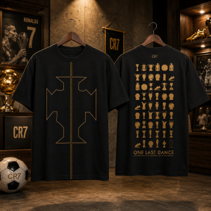 Cristiano Ronaldo One Last Dance Portugal CR7 Trophy Shirt 3 Cristiano Ronaldo One Last Dance Portugal CR7 Trophy Shirt