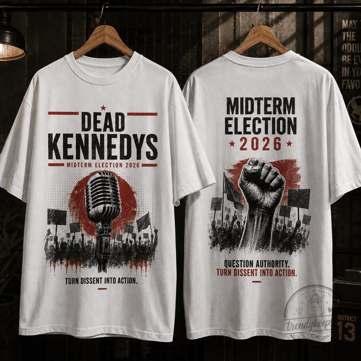 Dead Kennedys Midterm Election 2026 Turn Dissent Into Action T-Shirt