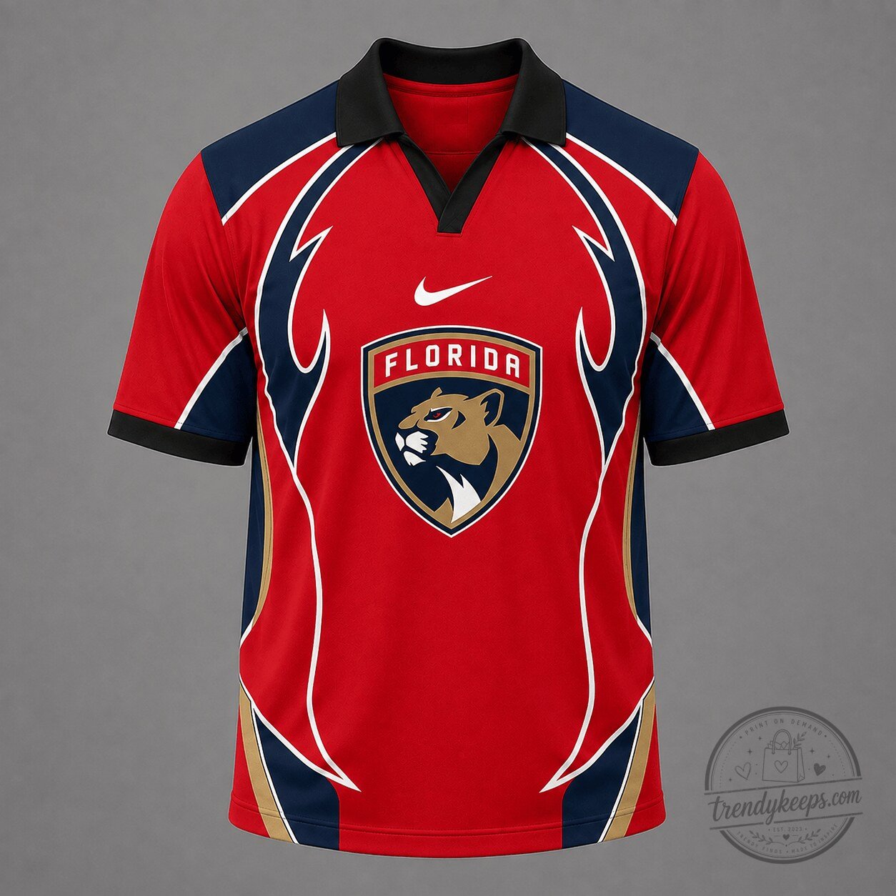 Florida Panthers National Hockey League Dynamic Curve Performance Polo Shirt