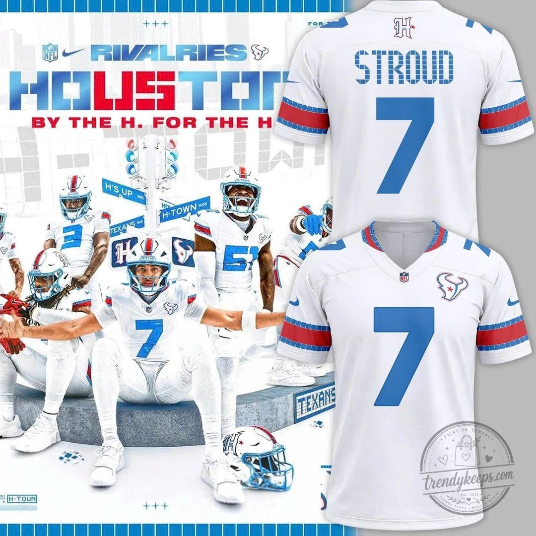 Houston Texans CJ Stroud Number 7 NFL Football Jersey