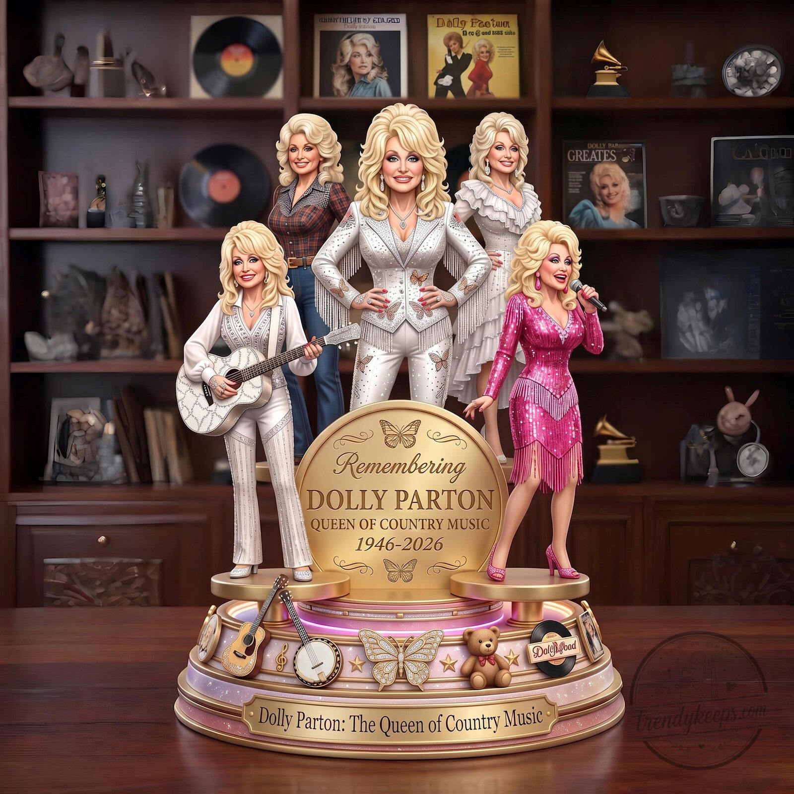 Dolly Parton Queen of Country Music Commemorative Figurine