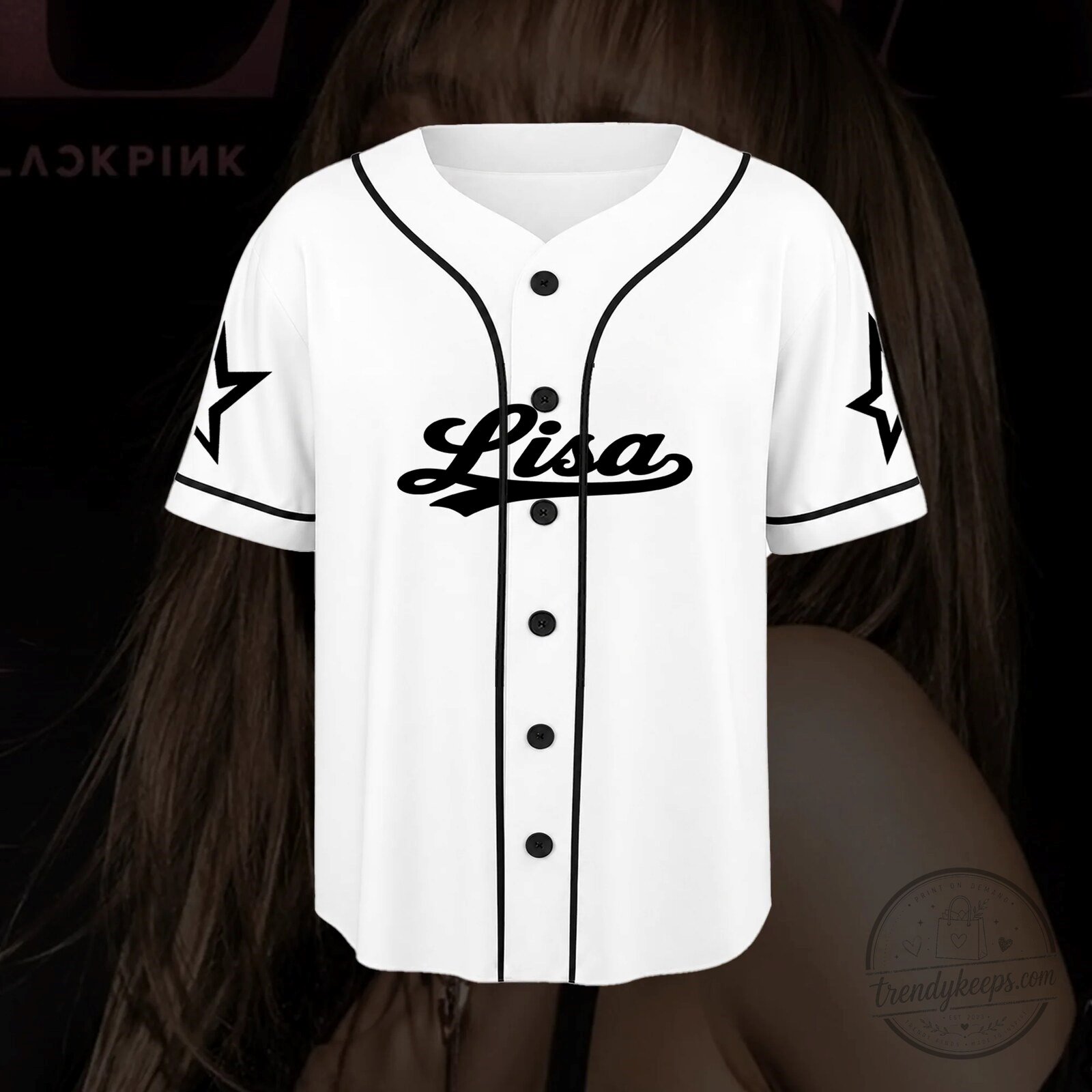 Blackpink Lisa Confident Radiant Unapologetic Baseball Jersey K-Pop Fan Shirt 5 Blackpink Lisa Confident Radiant Unapologetic Baseball Jersey K-Pop Fan Shirt