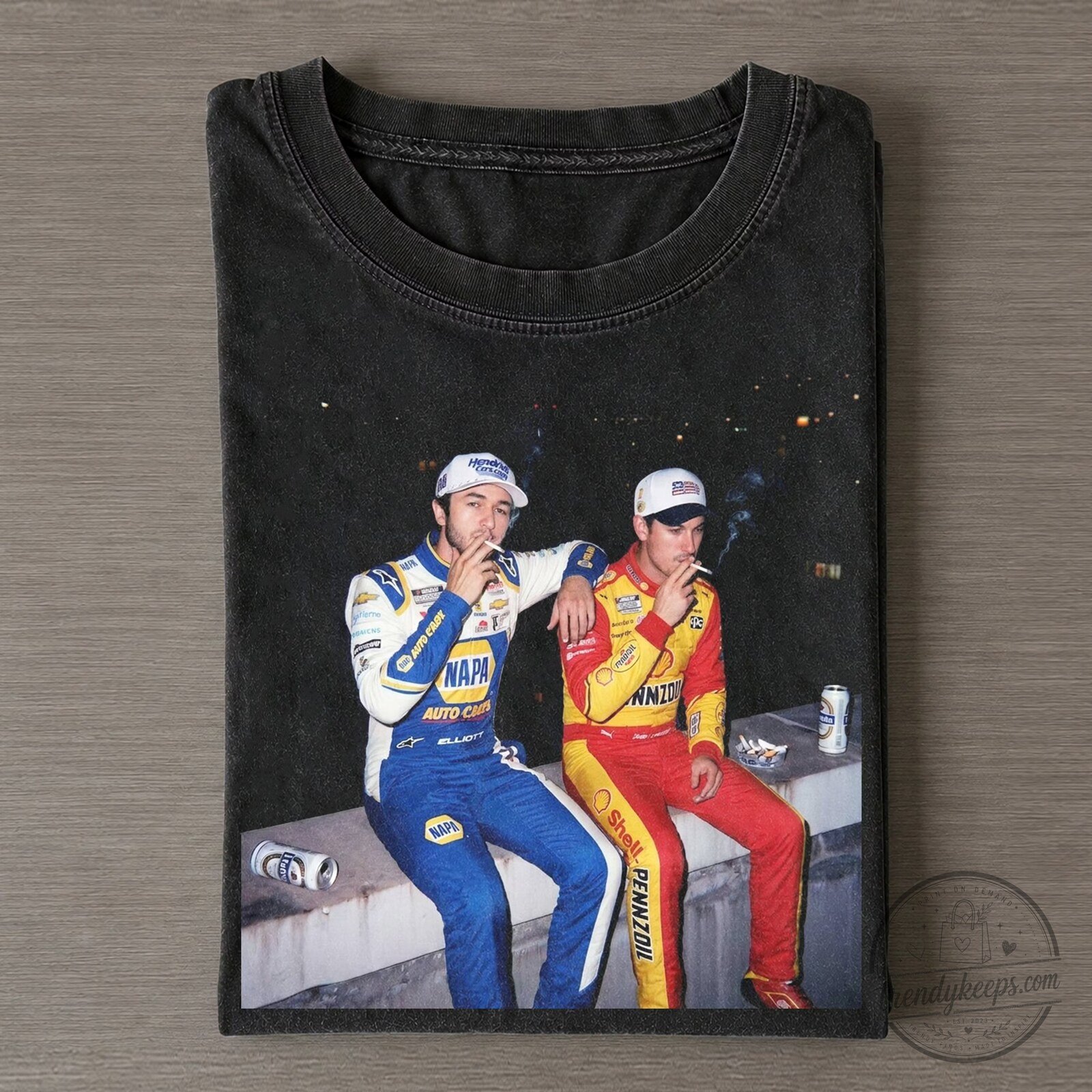 Chase Elliott and Joey Logano Racing Drivers Vintage T-Shirt