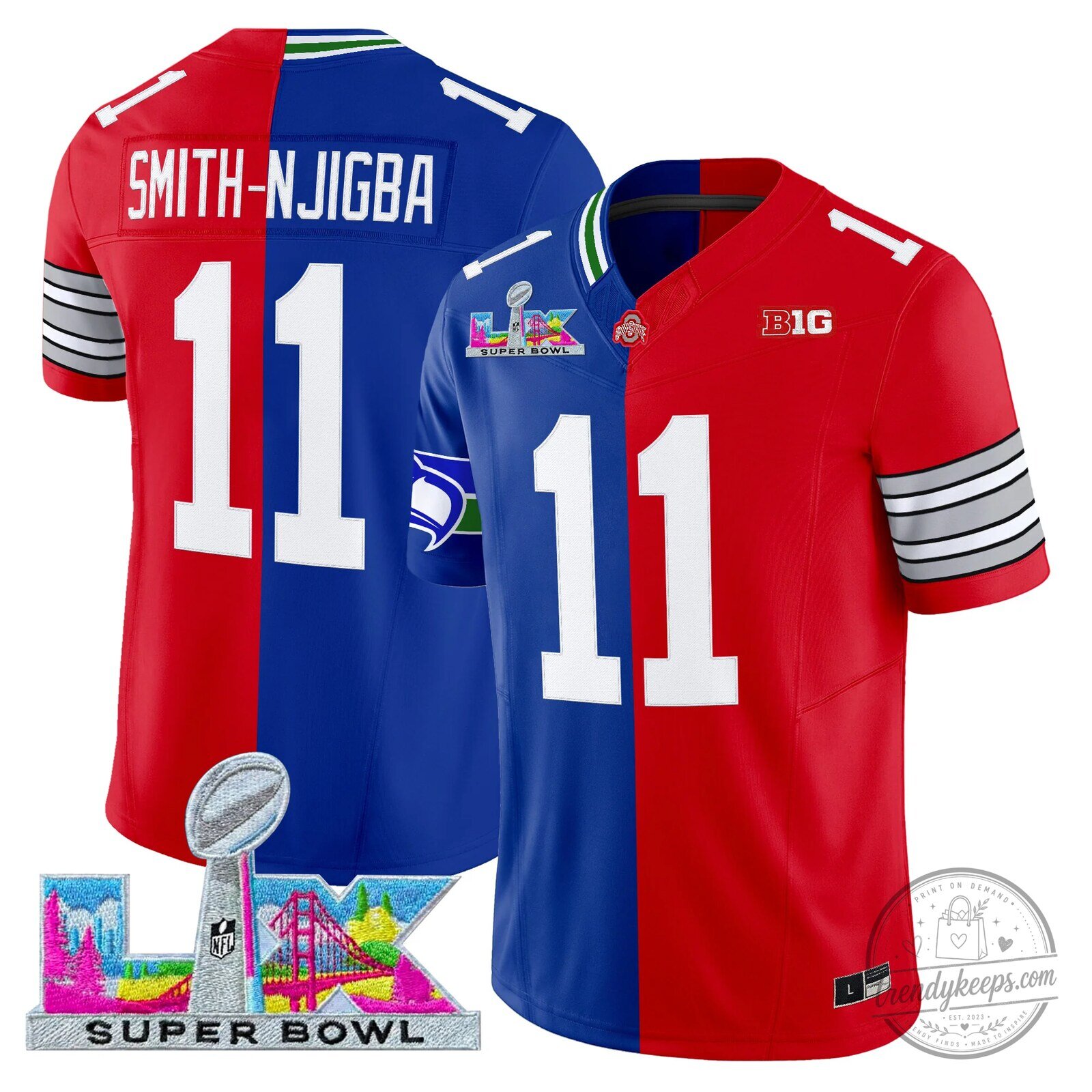 Jaxon Smith-Njigba Super Bowl LX Split Vapor Limited Football Jersey