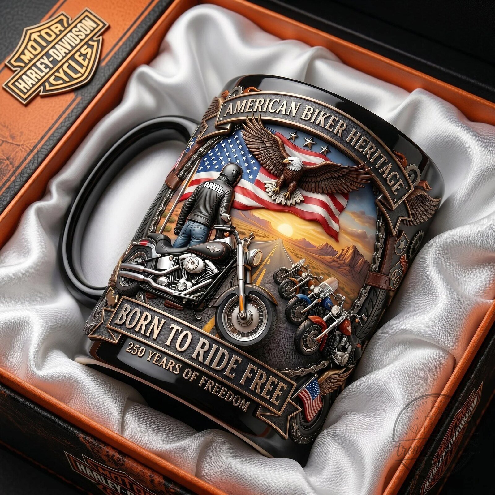 Route 66 Born To Ride Free Motorcycle Mug - American Biker Heritage for Coffee Enthusiasts 5 Route 66 Born To Ride Free Motorcycle Mug - American Biker Heritage for Coffee Enthusiasts