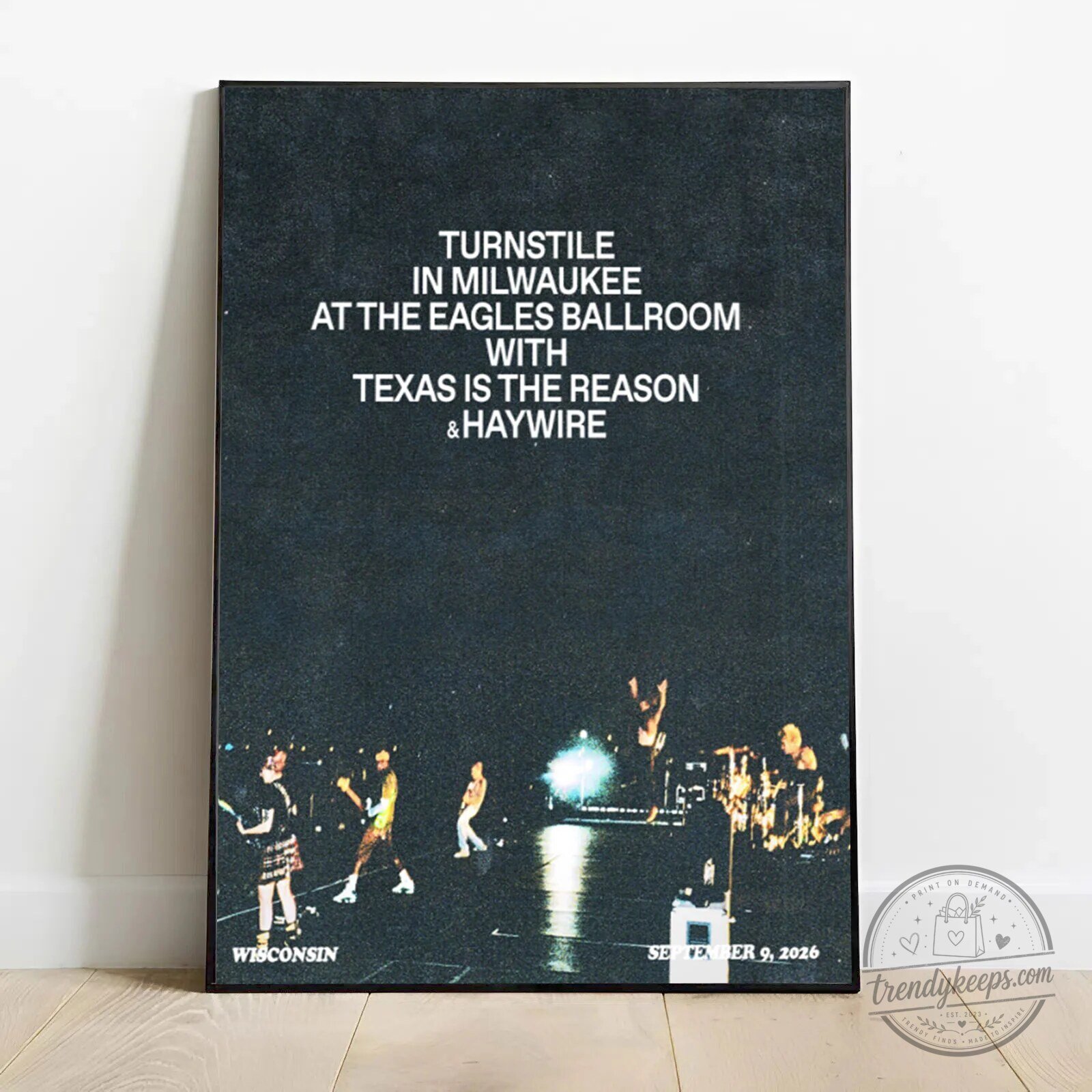 Turnstile Milwaukee Concert Poster with Texas Is The Reason & Haywire