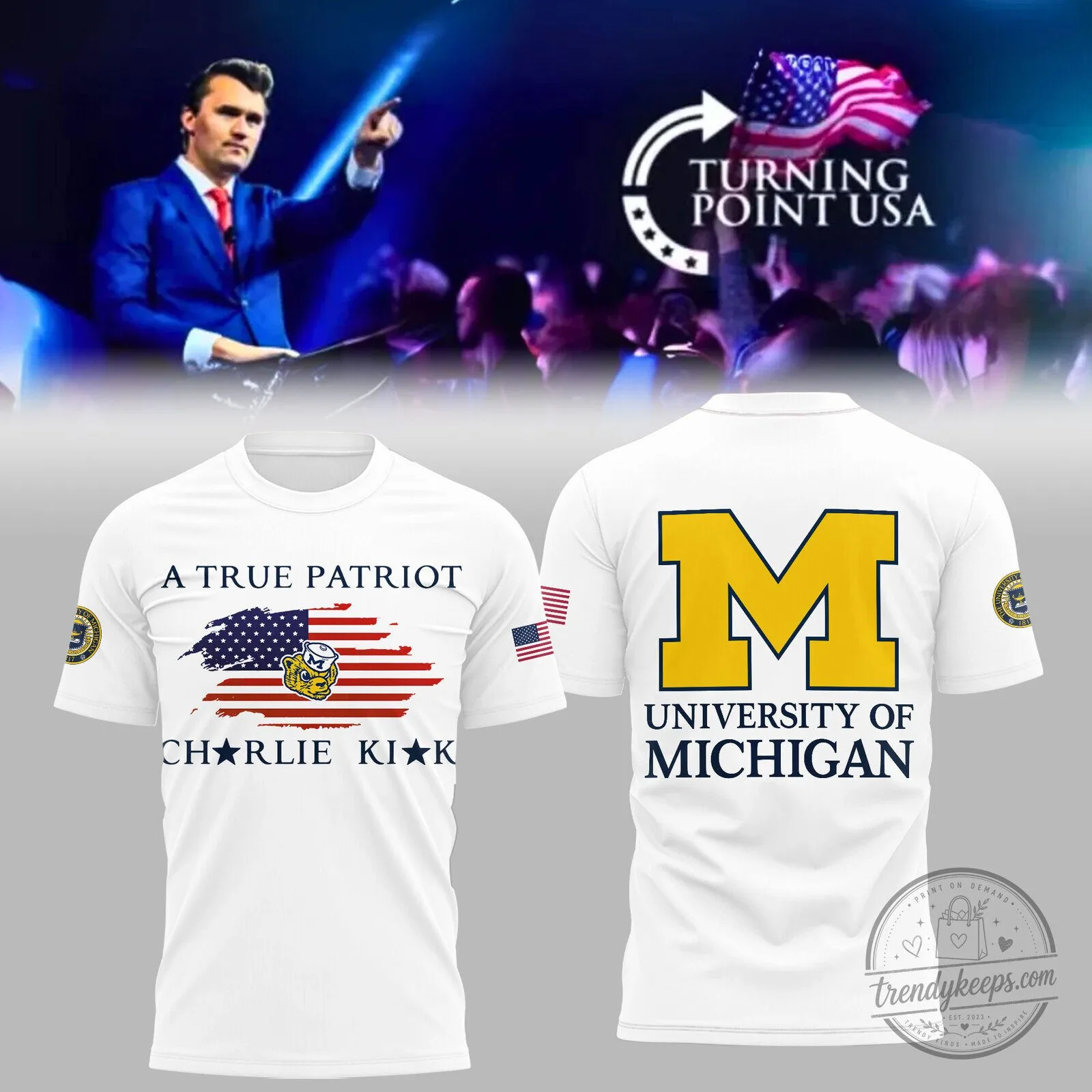 Turning Point USA Shirt – Michigan Wolverine Limited Edition