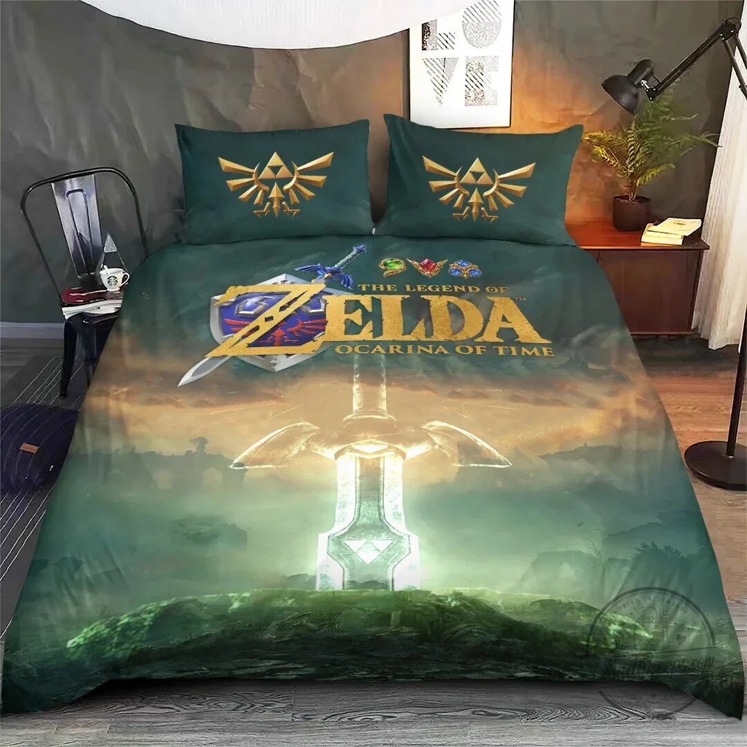 The Legend of Zelda Ocarina of Time Master Sword Bedding Set