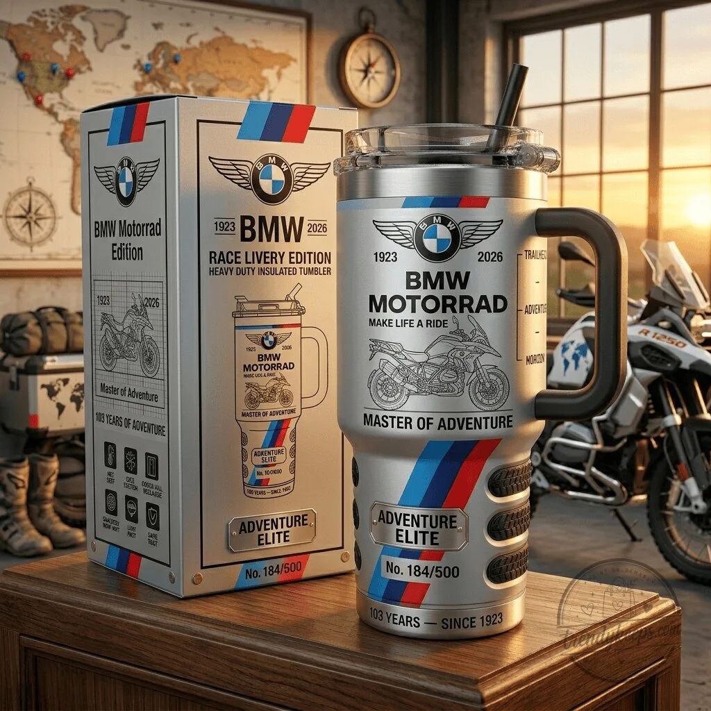 BMW Motorrad Adventure Elite Heavy Duty Insulated Tumbler with Handle