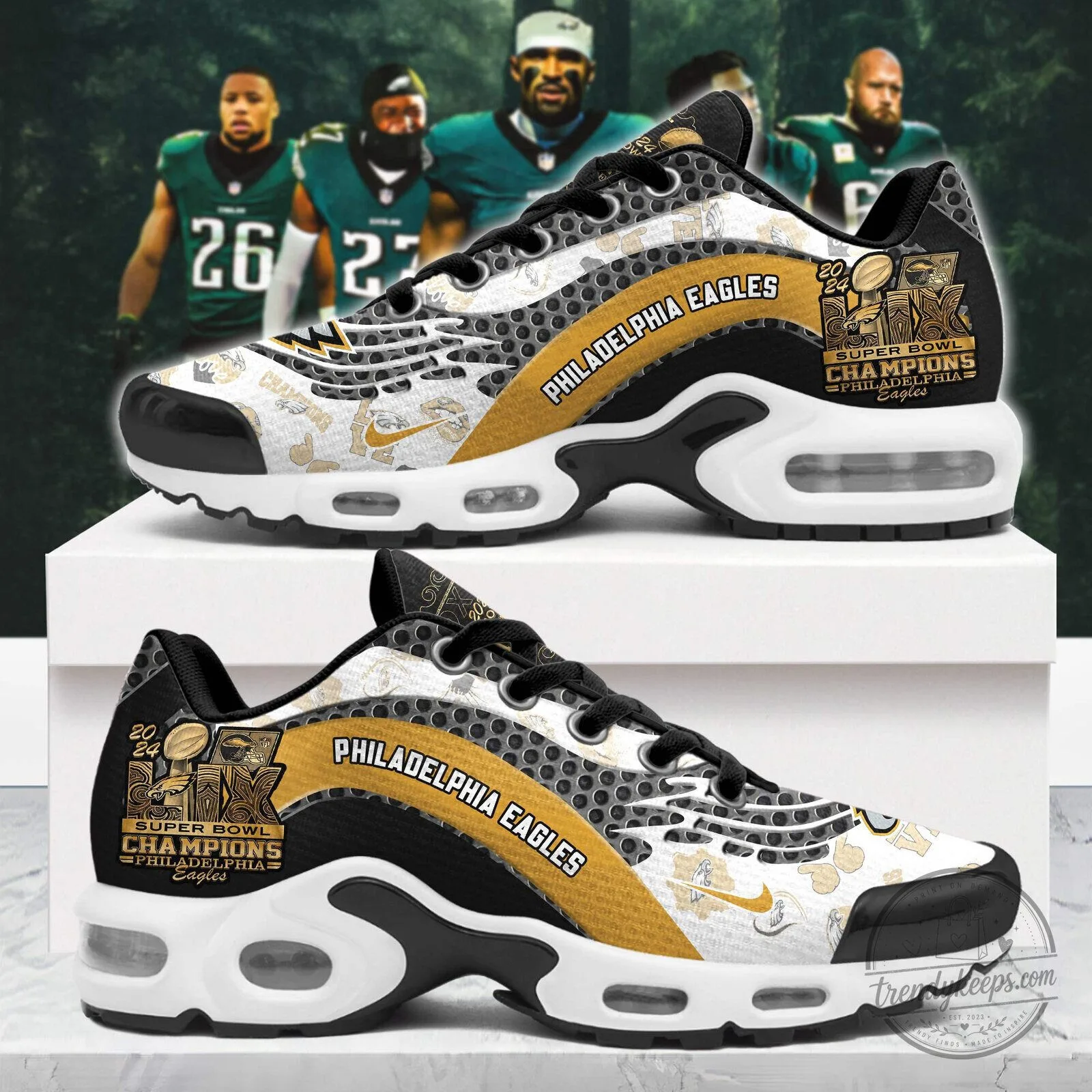 Philadelphia Eagles Super Bowl Champions Air Force Sneakers
