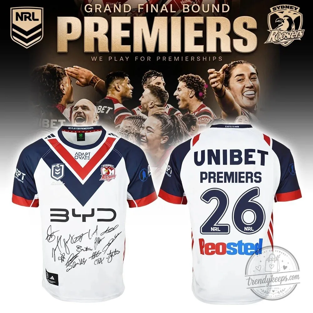 2026 NRL Premiers Rugby League Jersey - Sydney Roosters Grand Final Bound