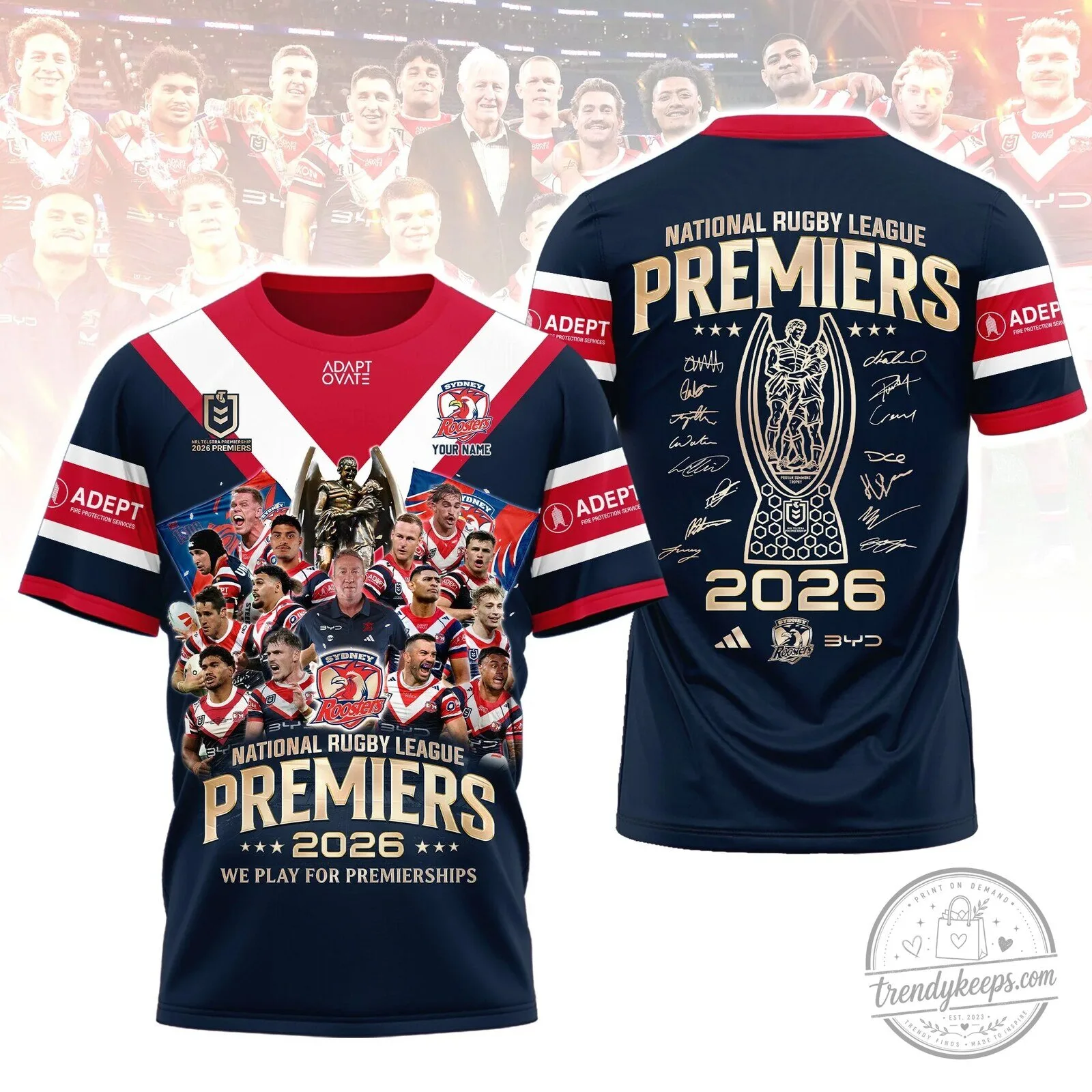 Sydney Roosters National Rugby League Premiers 2026 Commemorative Rugby Jersey
