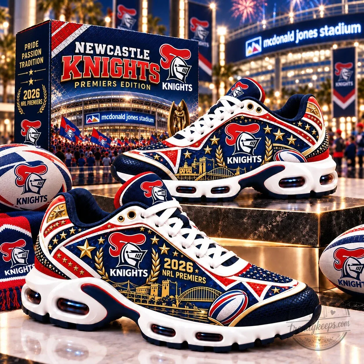 Newcastle Knights 2026 NRL Premiers Edition Fan Shoes