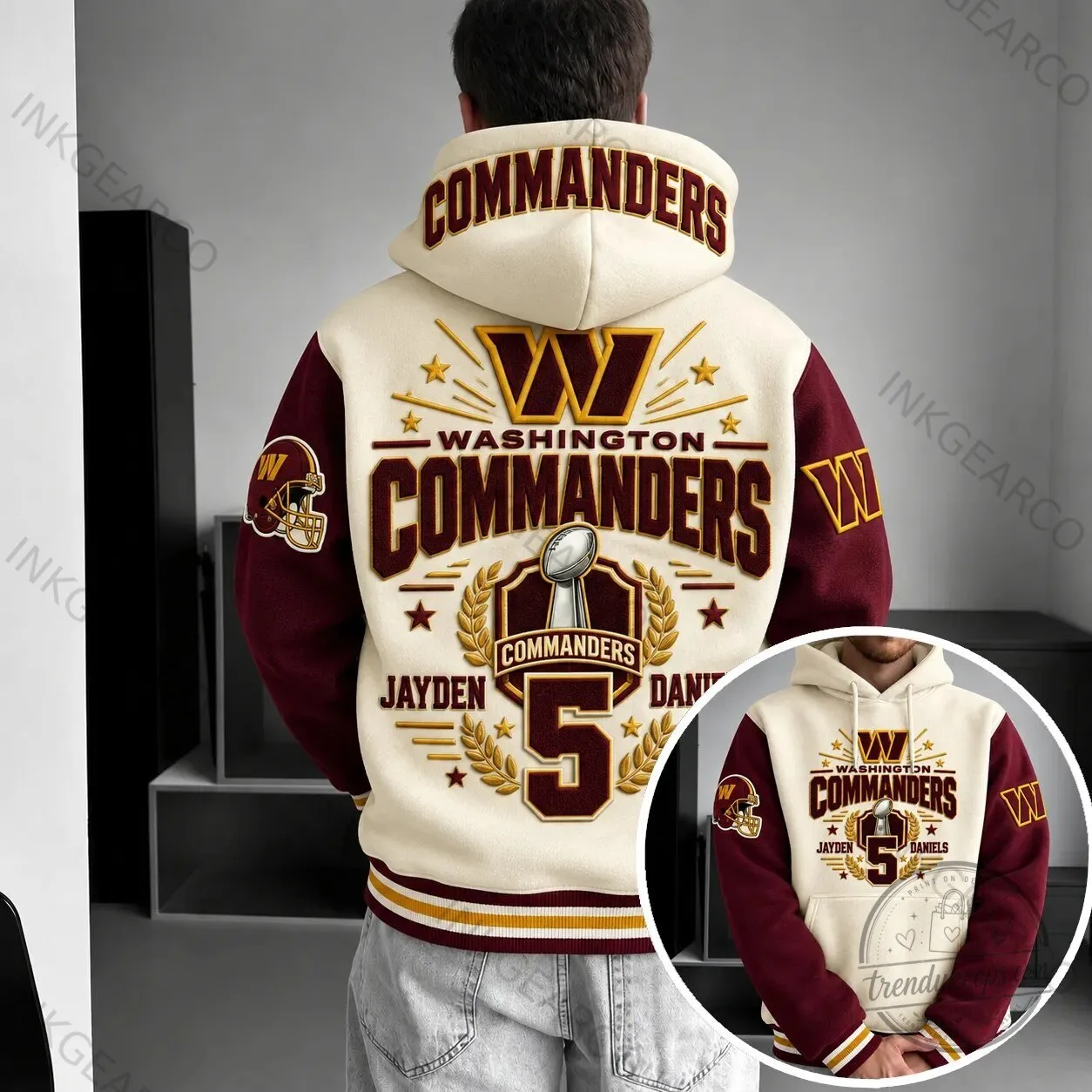 Washington Commanders Super Bowl Champions Football Team Hoodie 1 Washington Commanders Super Bowl Champions Football Team Hoodie