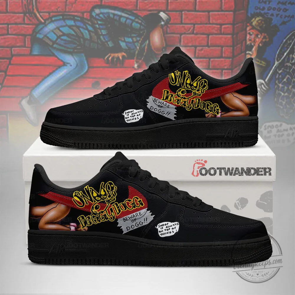 Snoop Dogg Doggystyle Album Art Custom Printed Black Sneakers