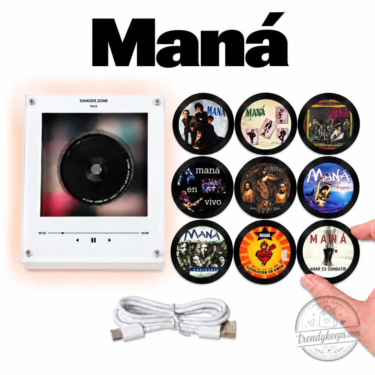Maná Album Cover Magnetic Tags Set for Magnetic Music Player – image 3 of 6
