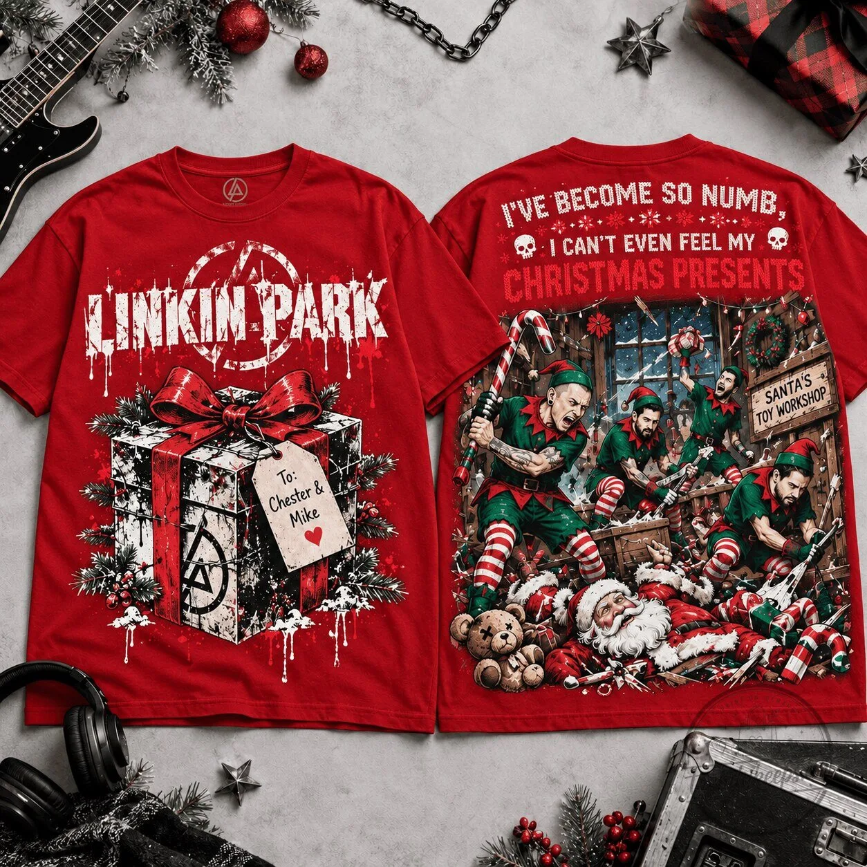 Linkin Park I've Become So Numb Christmas Presents Red Band Music T-Shirt