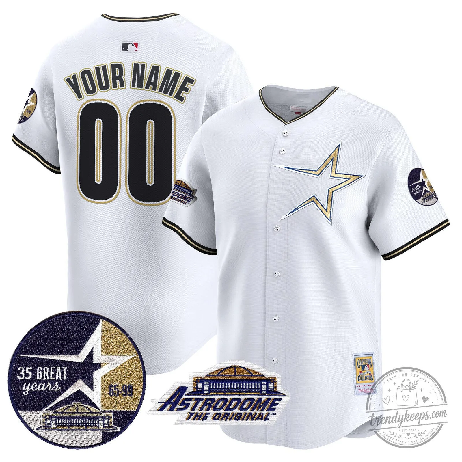 Houston Astros 1999 Throwback Astrodome 35th Anniversary Baseball Jersey 10 Houston Astros 1999 Throwback Astrodome 35th Anniversary Baseball Jersey