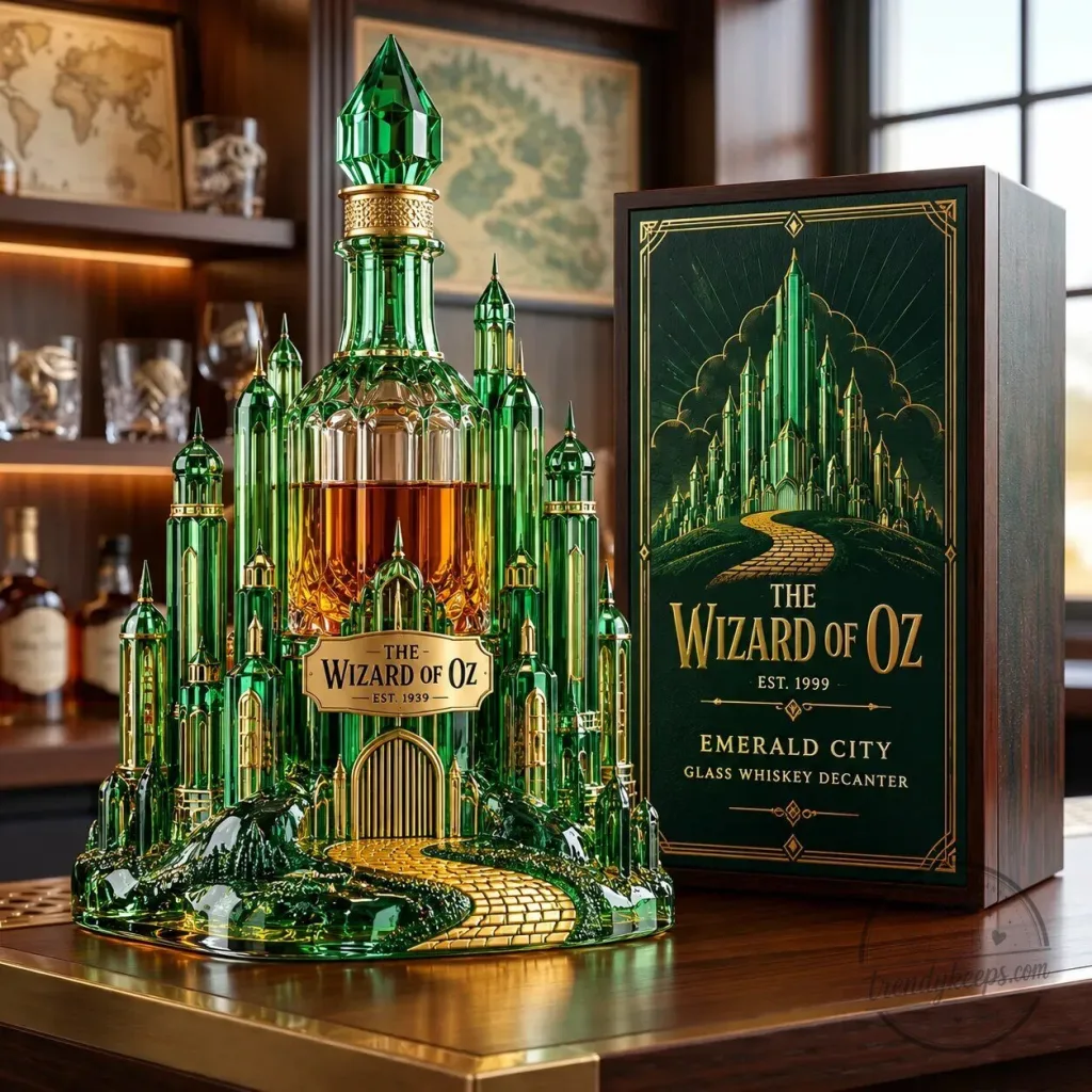 The Wizard of Oz Emerald City Glass Whiskey Decanter with Gift Box The Wizard of Oz Emerald City Glass Whiskey Decanter with Gift Box