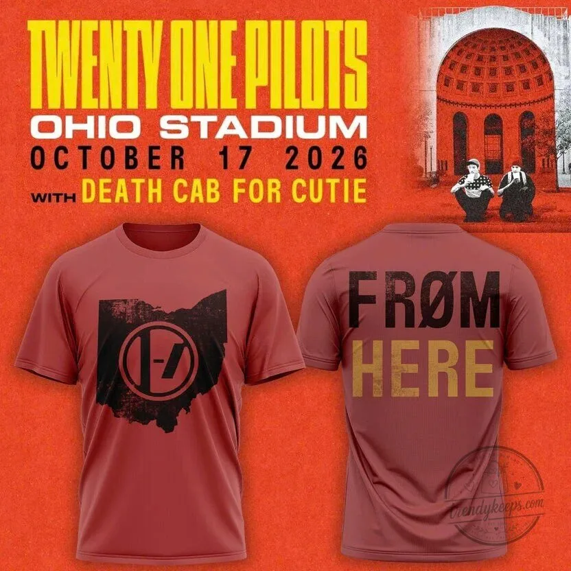 Twenty One Pilots Ohio Stadium Concert Commemorative T-Shirt 1 Twenty One Pilots Ohio Stadium Concert Commemorative T-Shirt