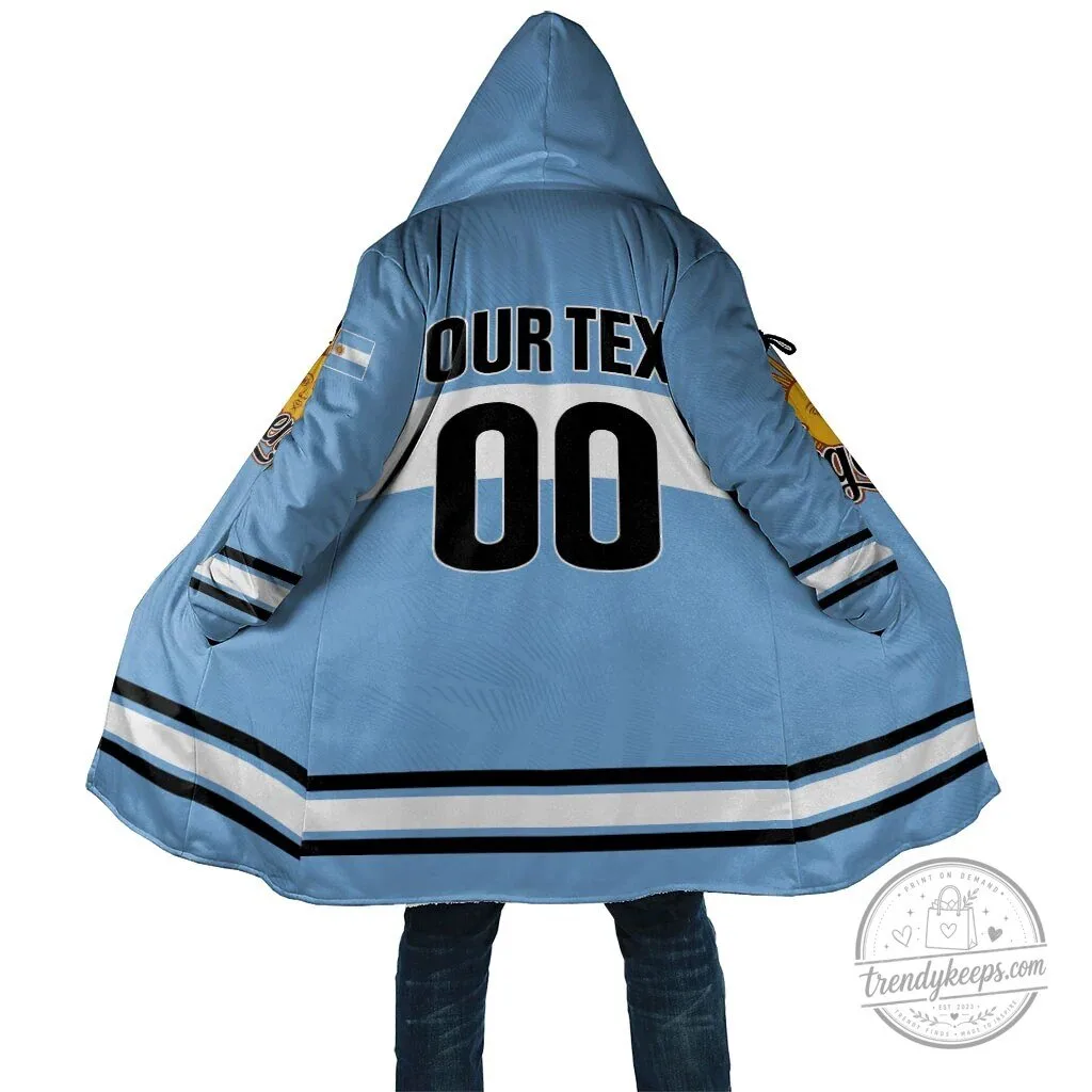 Argentina Los Leones Hockey Team Personalized Cloak Hoodie 3 Argentina Los Leones Hockey Team Personalized Cloak Hoodie