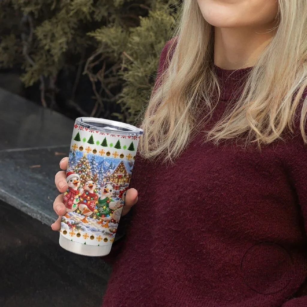 Just A Merry Goose Christmas Winter Village Fair Isle Tumbler 7 Just A Merry Goose Christmas Winter Village Fair Isle Tumbler