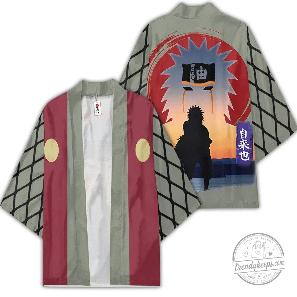 Naruto Jiraiya Sage Mode Anime Kimono Cardigan Jacket 6 Naruto Jiraiya Sage Mode Anime Kimono Cardigan Jacket