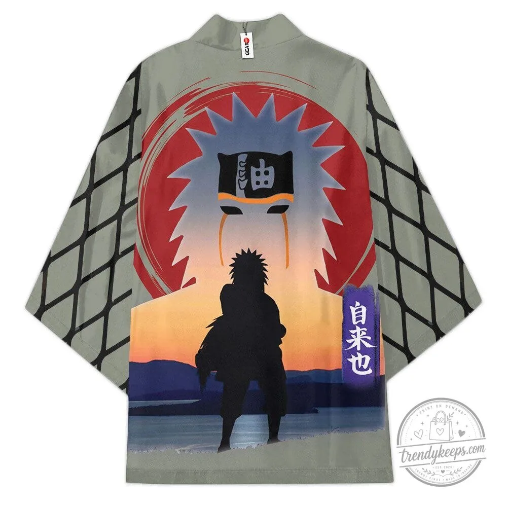Naruto Jiraiya Sage Mode Anime Kimono Cardigan Jacket 7 Naruto Jiraiya Sage Mode Anime Kimono Cardigan Jacket