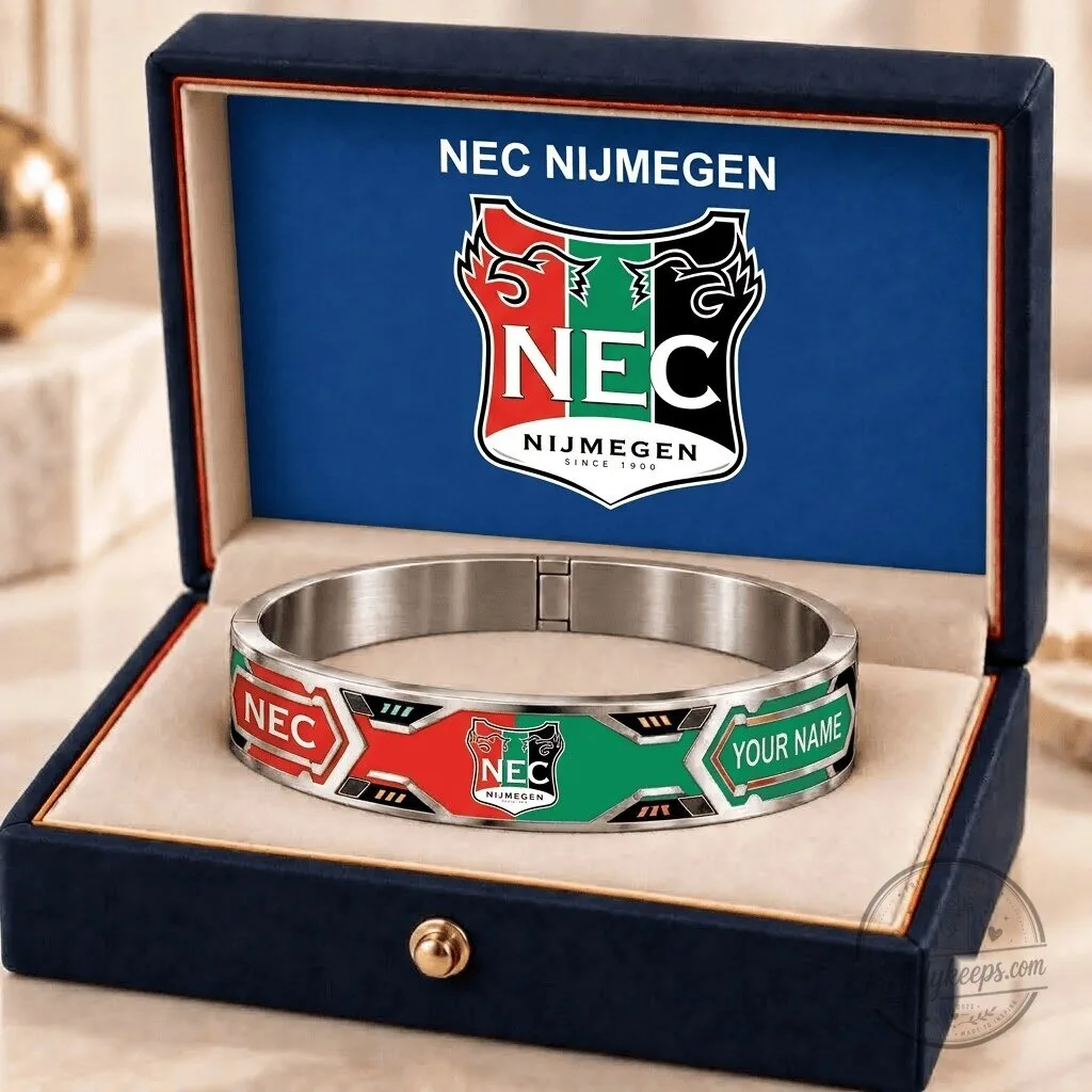 NEC Nijmegen Eredivisie Football Club Personalized Stainless Steel Bracelet 1 NEC Nijmegen Eredivisie Football Club Personalized Stainless Steel Bracelet