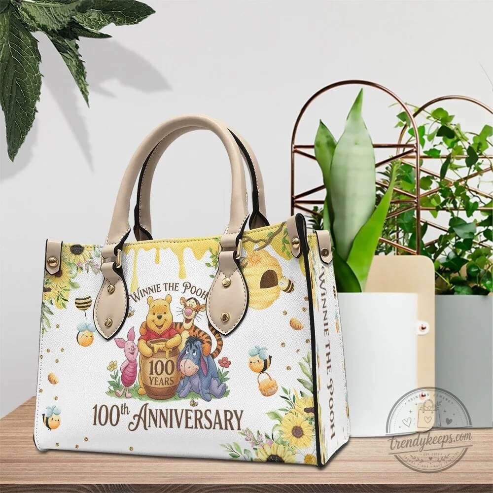 Winnie The Pooh 100th Anniversary Sunflower Leather Handbag 7 Winnie The Pooh 100th Anniversary Sunflower Leather Handbag