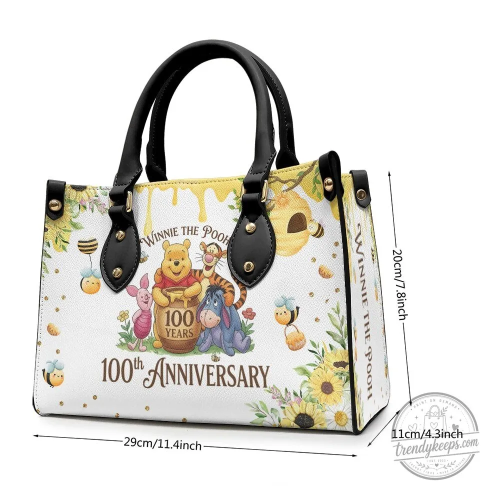 Winnie The Pooh 100th Anniversary Sunflower Leather Handbag 9 Winnie The Pooh 100th Anniversary Sunflower Leather Handbag
