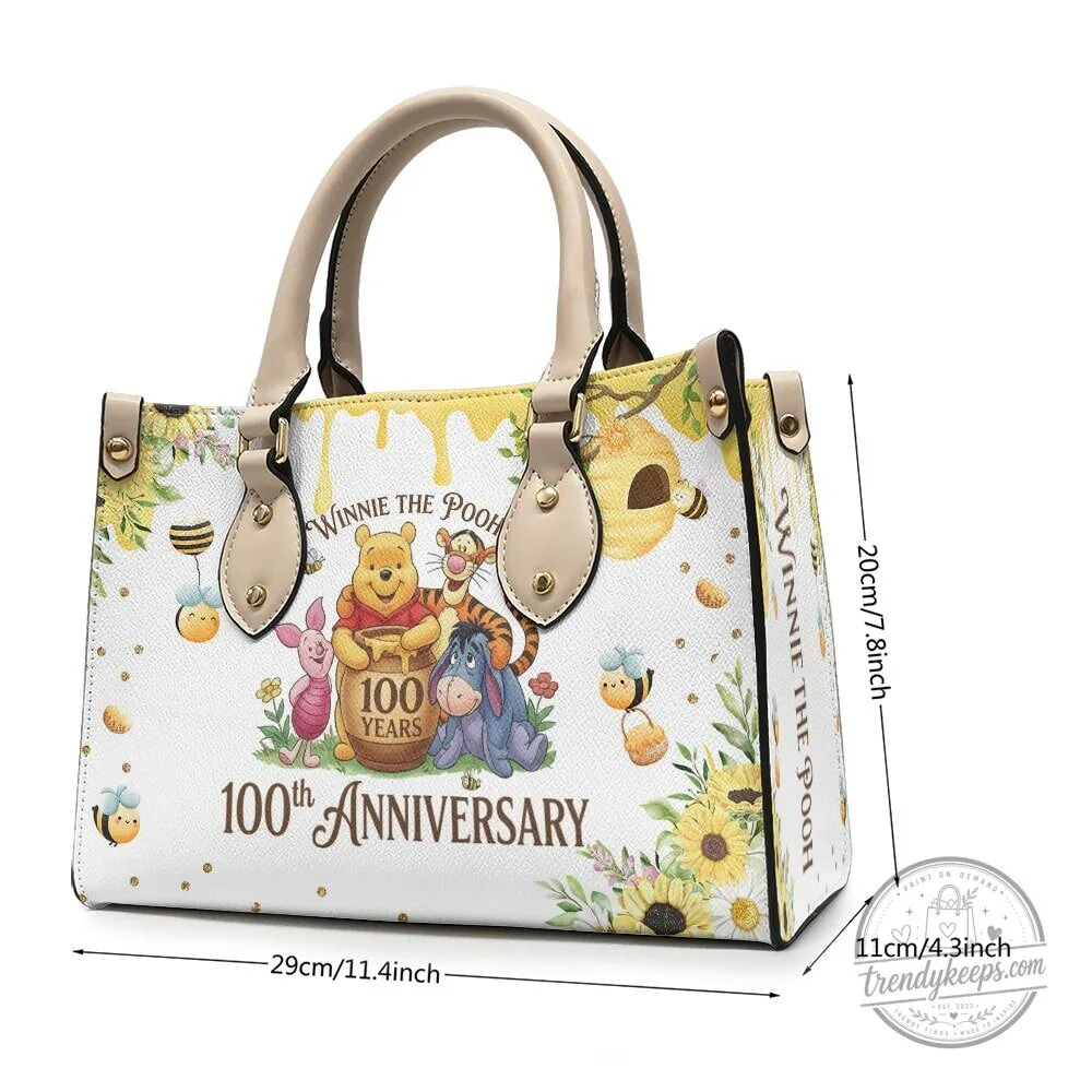 Winnie The Pooh 100th Anniversary Sunflower Leather Handbag 11 Winnie The Pooh 100th Anniversary Sunflower Leather Handbag