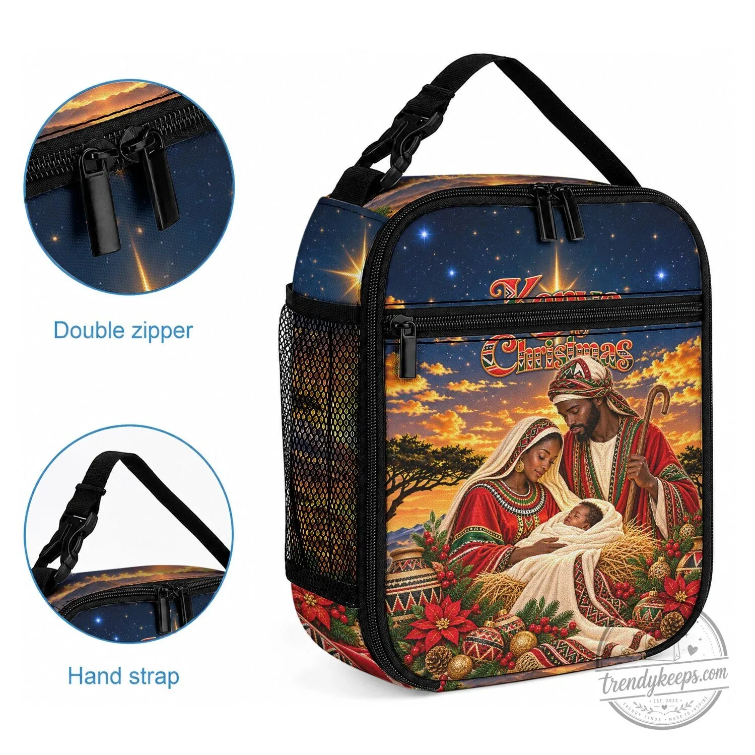 Kenya Christmas African Holy Family Savanna Sunset Baby Jesus Lunch Bag 4 Kenya Christmas African Holy Family Savanna Sunset Baby Jesus Lunch Bag