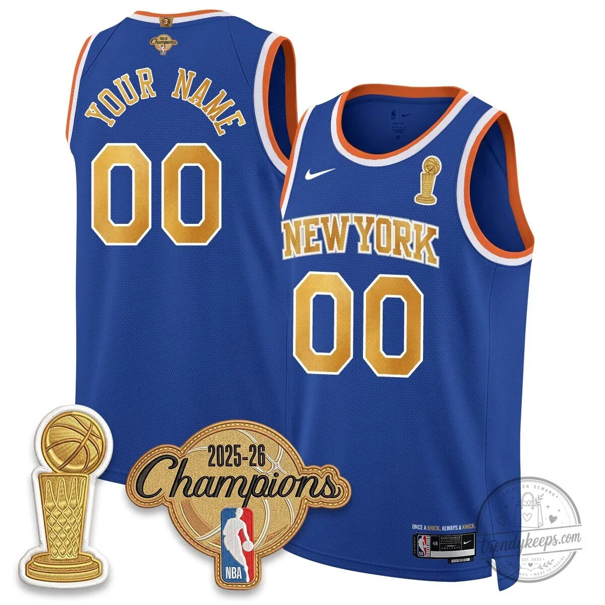 New York Knicks Champions Night Custom Basketball Jersey 9 New York Knicks Champions Night Custom Basketball Jersey