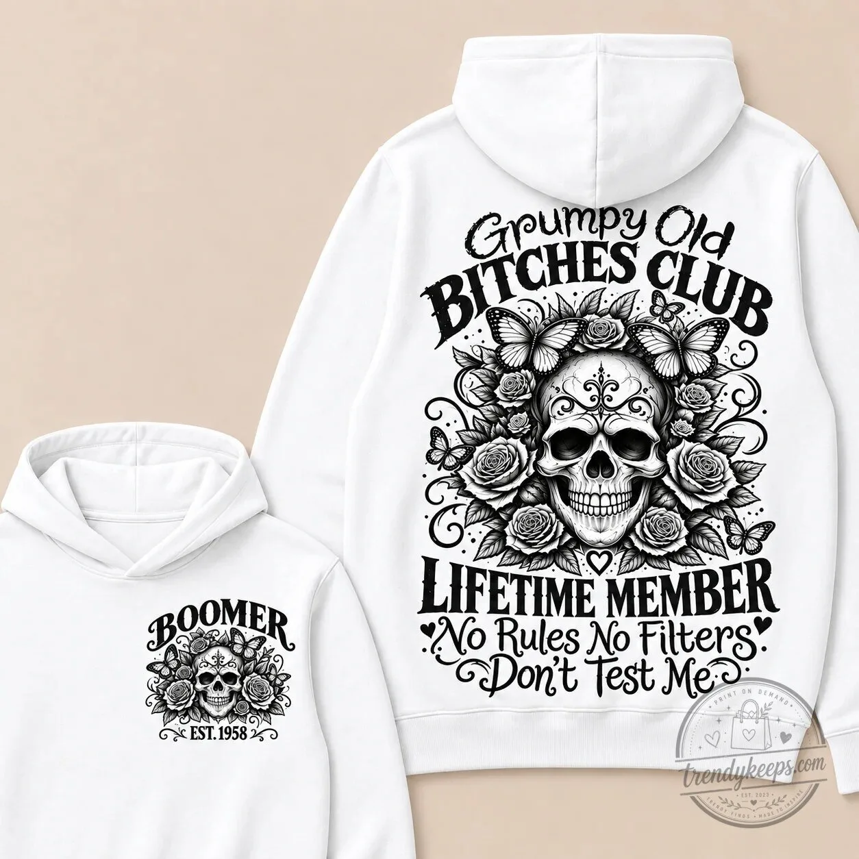 Grumpy Old Bitches Club Skull Lifetime Member No Rules No Filters Hoodie 12 Grumpy Old Bitches Club Skull Lifetime Member No Rules No Filters Hoodie
