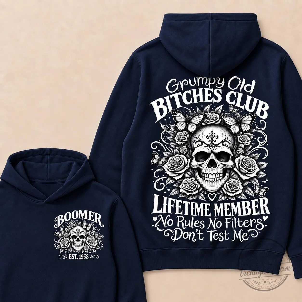 Grumpy Old Bitches Club Skull Lifetime Member No Rules No Filters Hoodie 17 Grumpy Old Bitches Club Skull Lifetime Member No Rules No Filters Hoodie