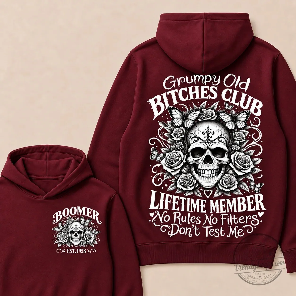 Grumpy Old Bitches Club Skull Lifetime Member No Rules No Filters Hoodie 19 Grumpy Old Bitches Club Skull Lifetime Member No Rules No Filters Hoodie