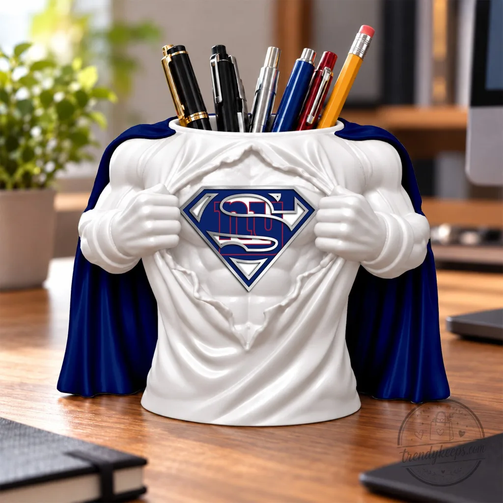 New York Giants Superman Logo Desk Pen Holder Office Organizer 31 New York Giants Superman Logo Desk Pen Holder Office Organizer