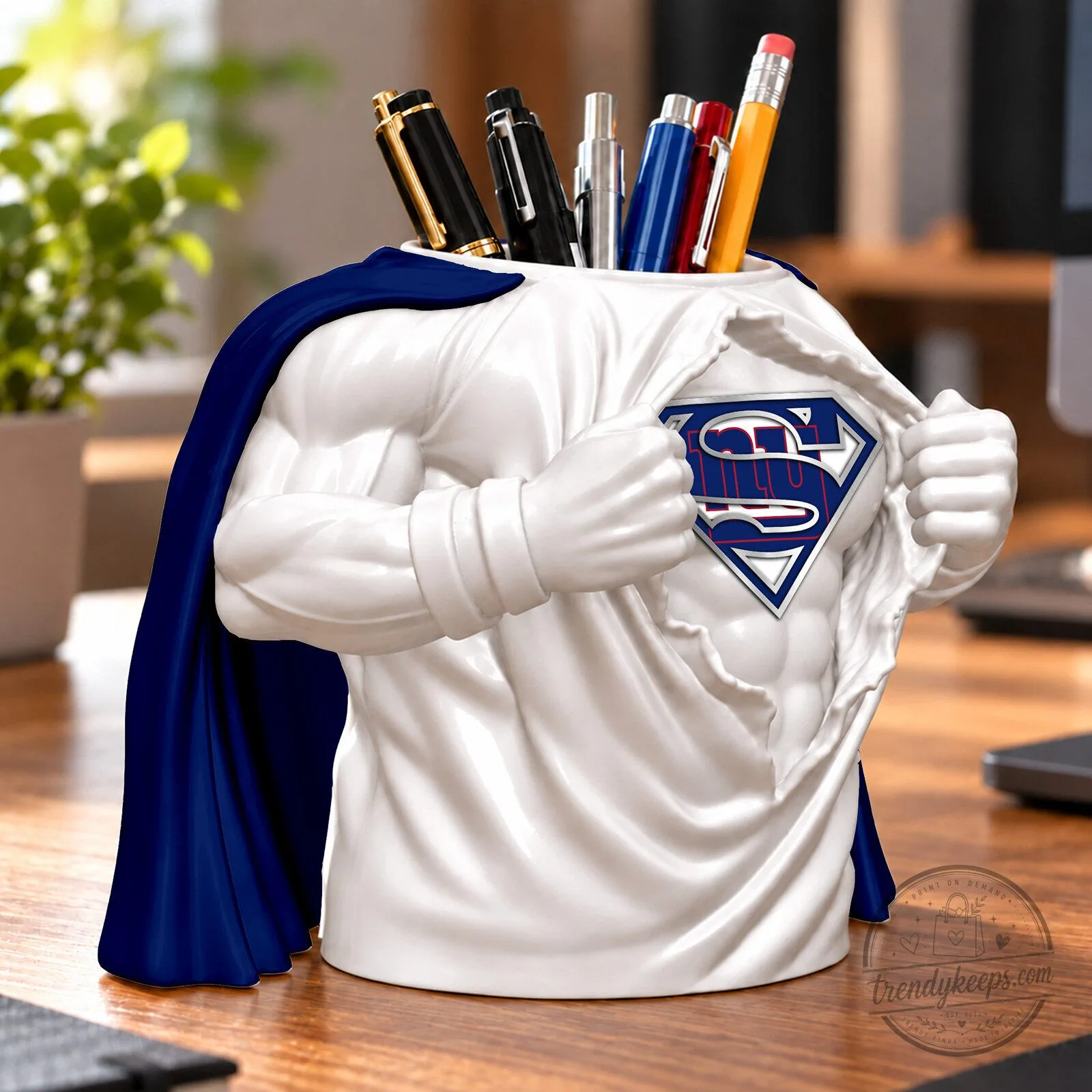 New York Giants Superman Logo Desk Pen Holder Office Organizer 5 New York Giants Superman Logo Desk Pen Holder Office Organizer