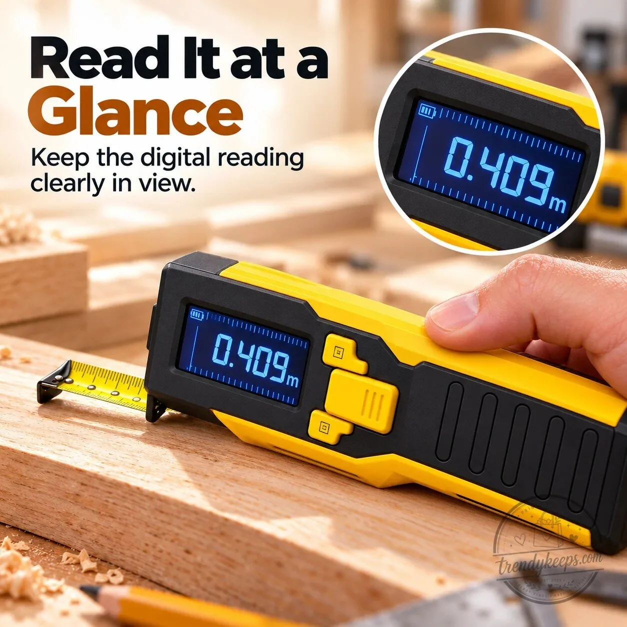 Digital Laser Tape Measure for Home Workshop Projects and Everyday Measuring 23 Digital Laser Tape Measure for Home Workshop Projects and Everyday Measuring