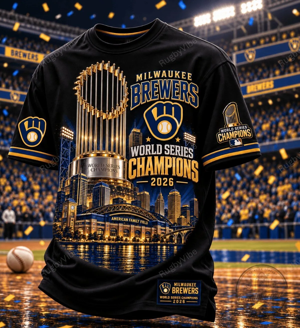 Milwaukee Brewers World Series Champions 2026 Baseball Fan T-Shirt 1 Milwaukee Brewers World Series Champions 2026 Baseball Fan T-Shirt