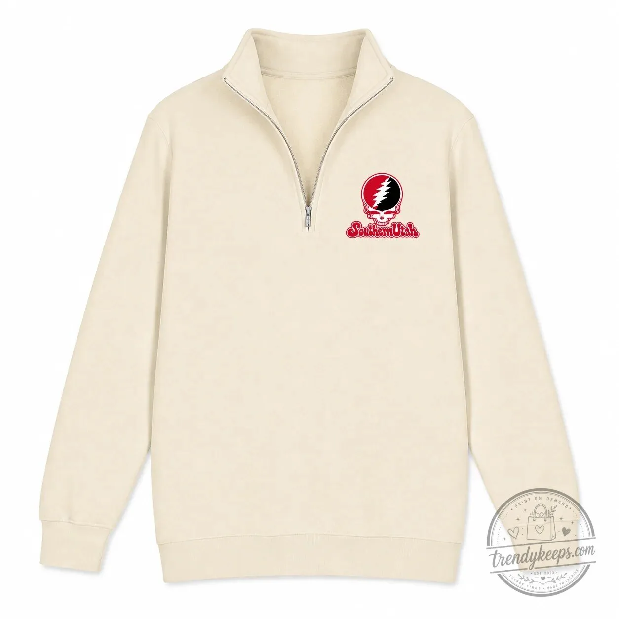 Southern Utah Grateful Dead Steal Your Face Quarter-Zip Sweatshirt 5 Southern Utah Grateful Dead Steal Your Face Quarter-Zip Sweatshirt