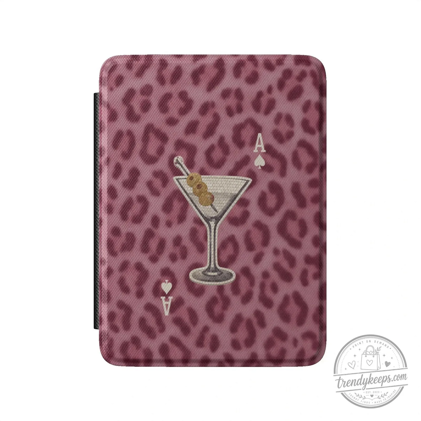 Pink Cheetah Dirty Martini Ace of Spades Kindle Case