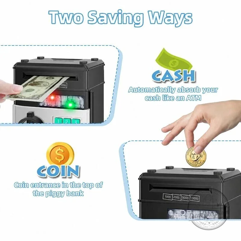 Kids Electronic ATM Piggy Bank with Password and Automatic Bill Feeder 18 Kids Electronic ATM Piggy Bank with Password and Automatic Bill Feeder