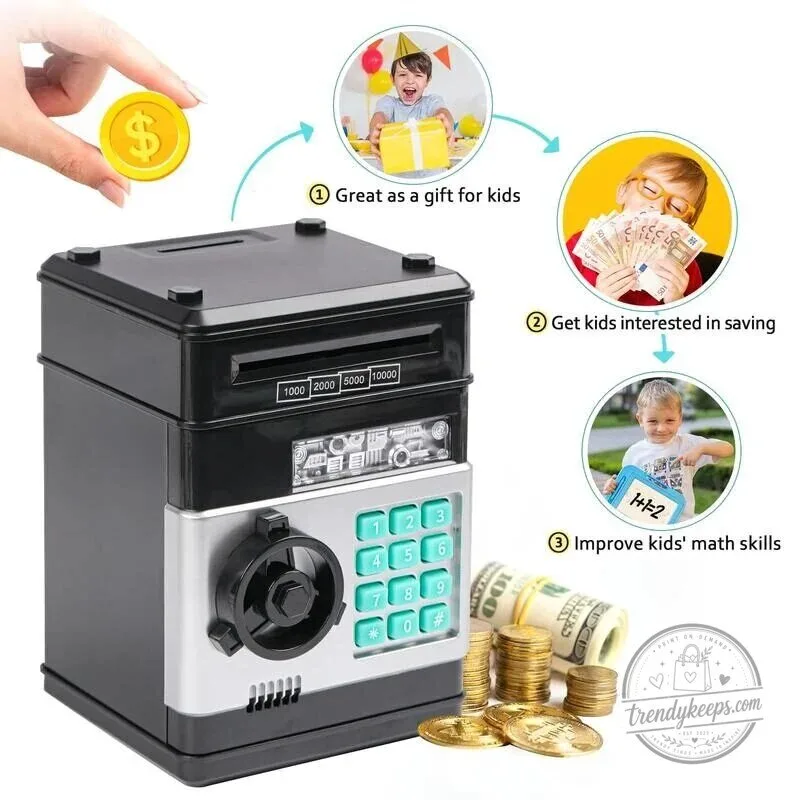 Kids Electronic ATM Piggy Bank with Password and Automatic Bill Feeder 22 Kids Electronic ATM Piggy Bank with Password and Automatic Bill Feeder