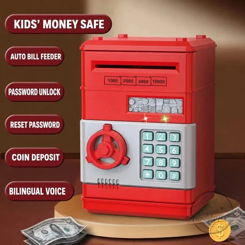 Kids Electronic ATM Piggy Bank with Password and Automatic Bill Feeder 25 Kids Electronic ATM Piggy Bank with Password and Automatic Bill Feeder