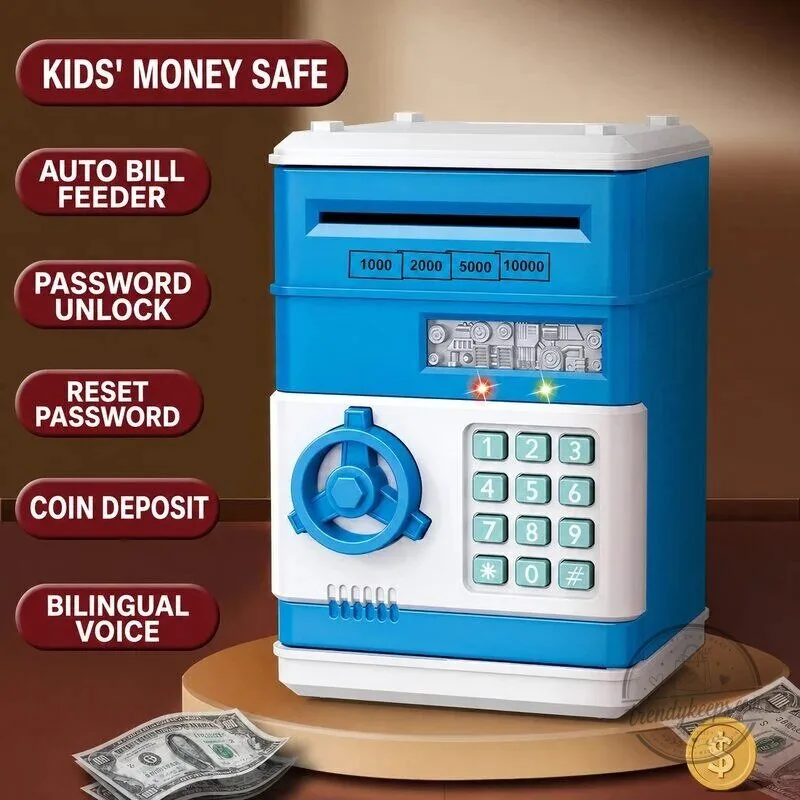 Kids Electronic ATM Piggy Bank with Password and Automatic Bill Feeder 26 Kids Electronic ATM Piggy Bank with Password and Automatic Bill Feeder