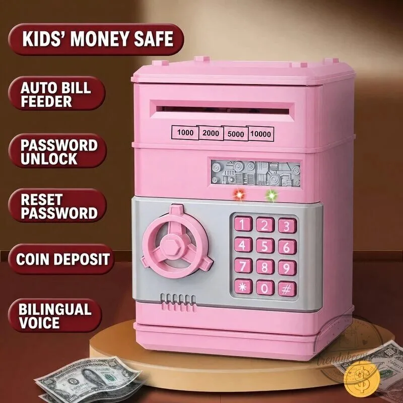 Kids Electronic ATM Piggy Bank with Password and Automatic Bill Feeder 27 Kids Electronic ATM Piggy Bank with Password and Automatic Bill Feeder