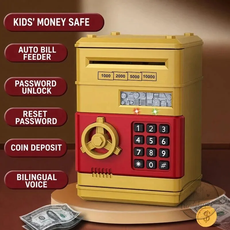 Kids Electronic ATM Piggy Bank with Password and Automatic Bill Feeder 28 Kids Electronic ATM Piggy Bank with Password and Automatic Bill Feeder