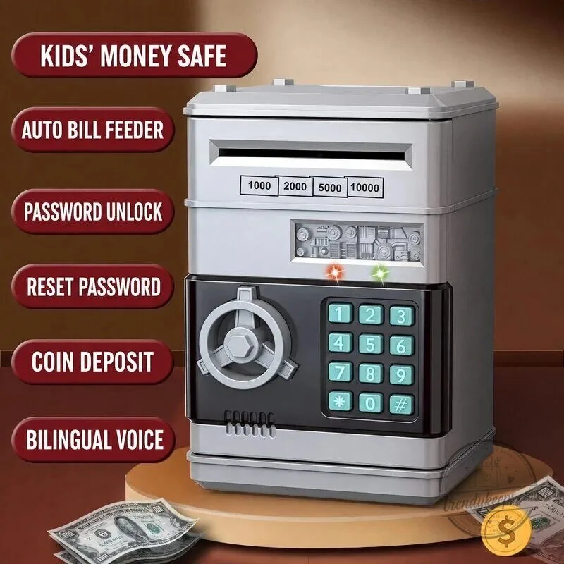 Kids Electronic ATM Piggy Bank with Password and Automatic Bill Feeder 29 Kids Electronic ATM Piggy Bank with Password and Automatic Bill Feeder